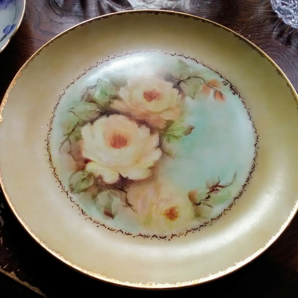 Vintage handpainted dish from Bavaria
